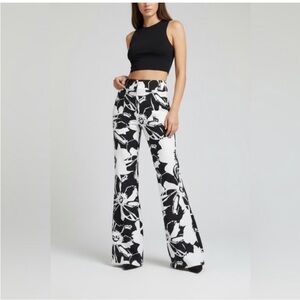 LuLaRoe Black and White Wide Leg Pants